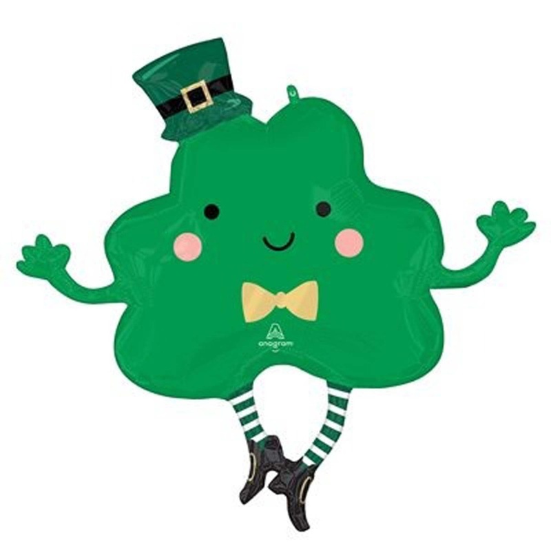St-Patrick Lucky Charm Supershape Balloon, 34 Inches, 1 Count