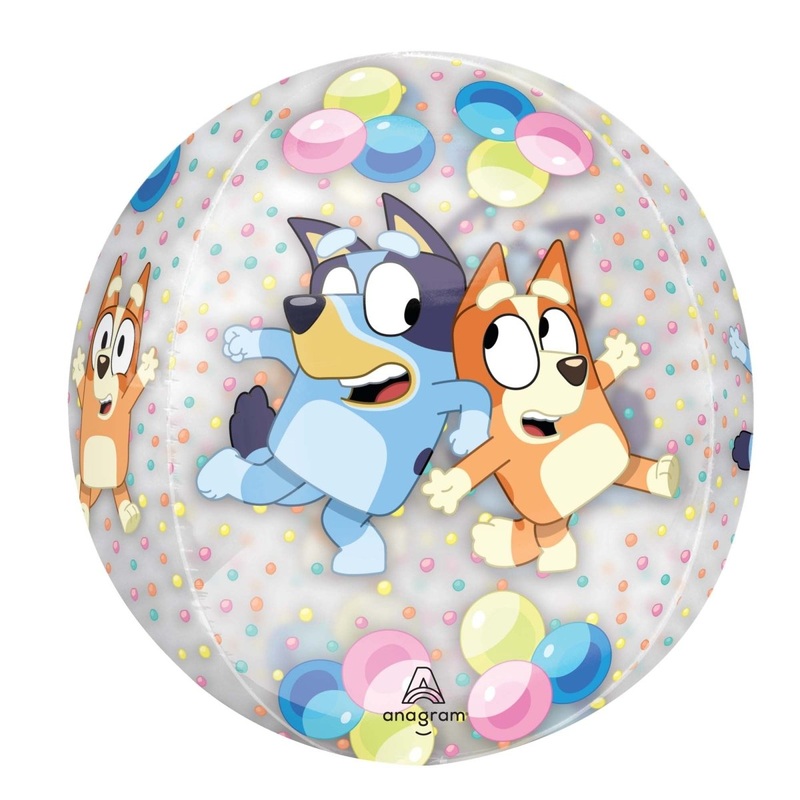 Bluey And Bingo Birthday Orbz Balloon, 15 Inches, 1 Count