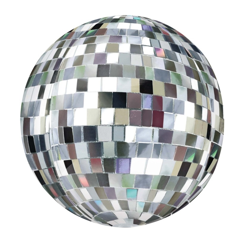 Disco Ball Orbz Balloon, 15 Inches, 1 Count