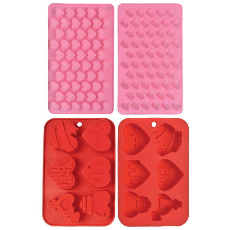 Heart Silicone Molds, 2 Count