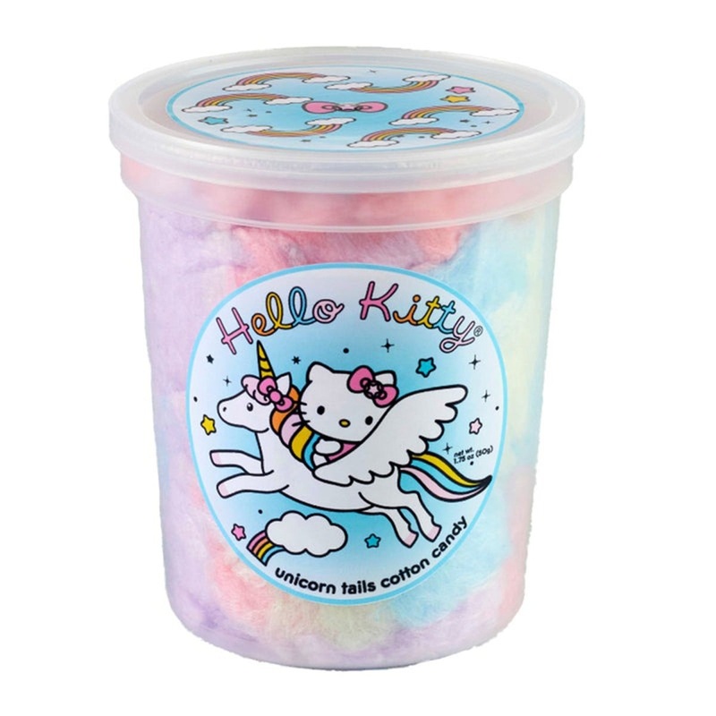 Hello Kitty Unicorn Tails Cotton Candy, 50g, 1 Count