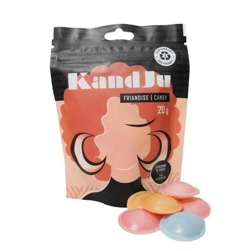 KandJu Pearls Filled Wafers Bag, 20g, 1 Count