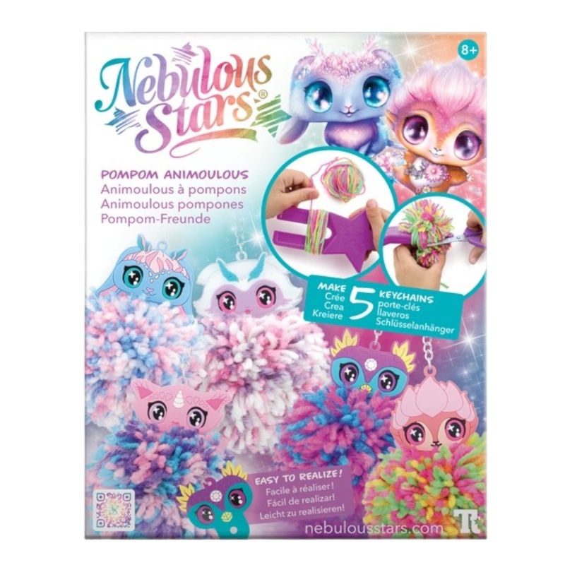 Nebulous Stars Pompom Animoulous, 5 Count