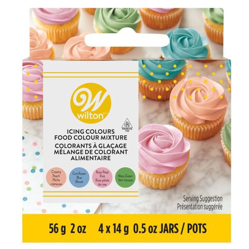 Pastel Icing Colour Set, 1.97 Oz, 4 Count