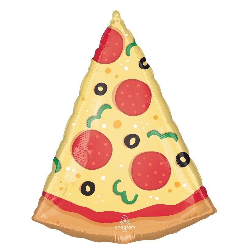 Pizza Party Supershape Foil Balloon, 26 Inches, 1 Count