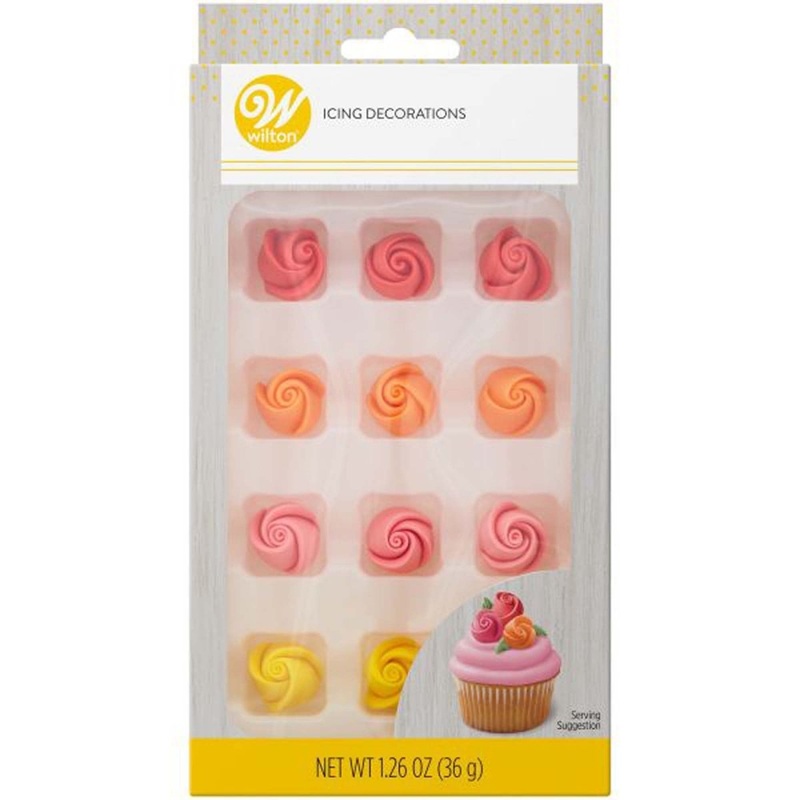 Royal Flowers Icing Decorations, 1.34 Oz, 12 Count