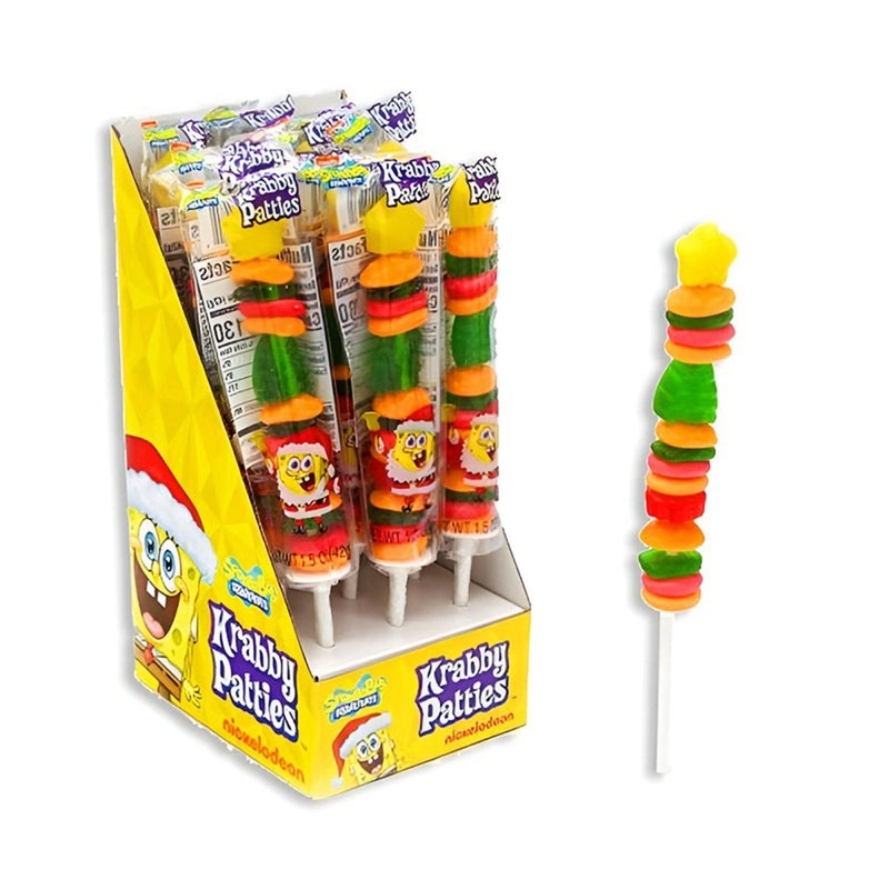 SpongeBob Krabby Patty Candy Kabob, 1 Count