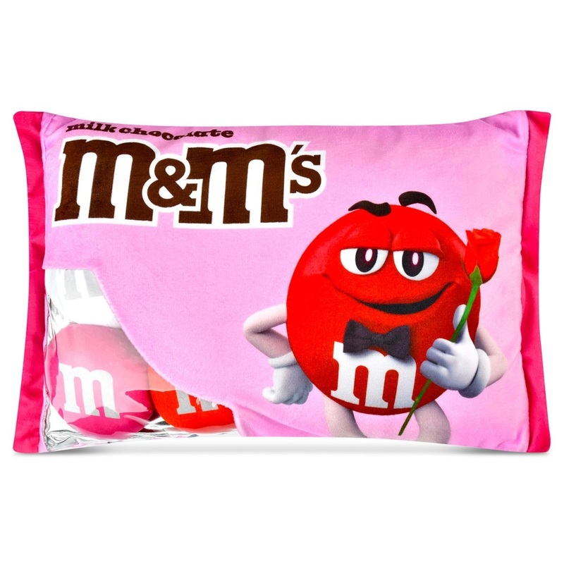 Valentine's Day Chocolate M&M Packaging Plush, 14 Inches, 1 Count