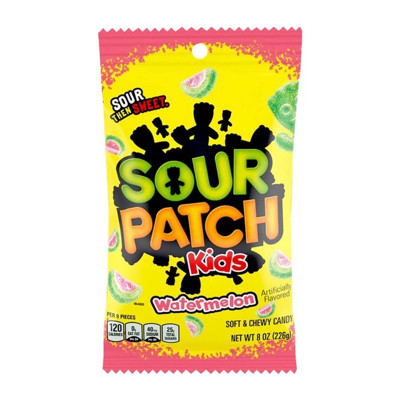Watermelon Sour Patch Kids Candies, 226g, 1 Count