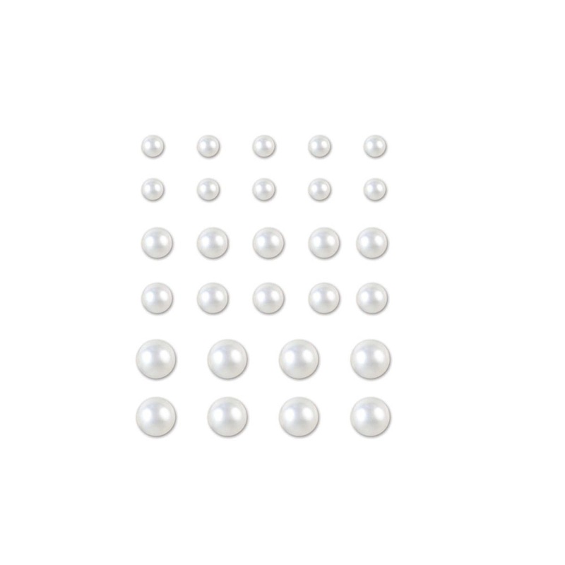White Pearl Peel-N-Stick Balloon Stickers, 28 Count