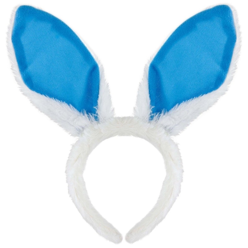 Easter Blue Bunny Ears Headband, 1 Count