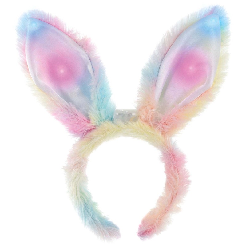 Easter Pastel Bunny Light-Up Ears Headband, 1 Count