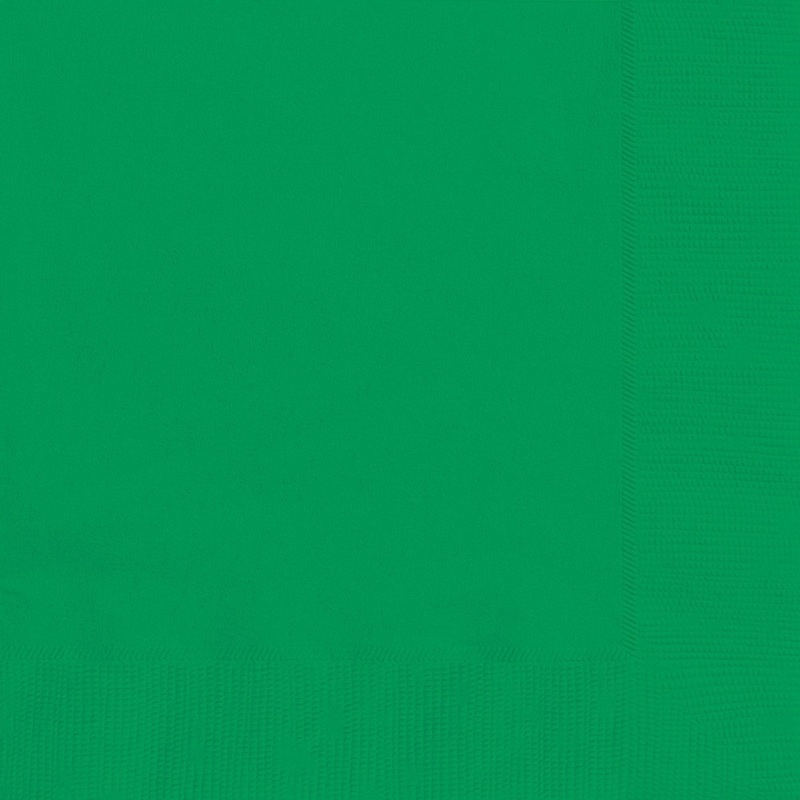 Emerald Green Large Lunch Napkins, 20 Count