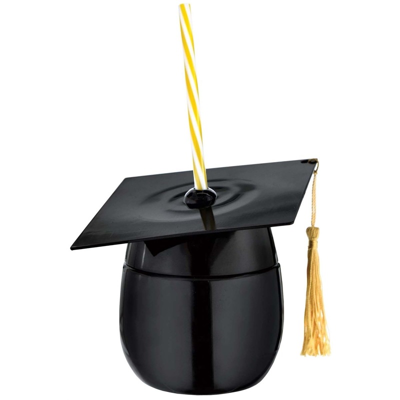 Grad Cap Shaped Cup, 14 Oz, 1 Count