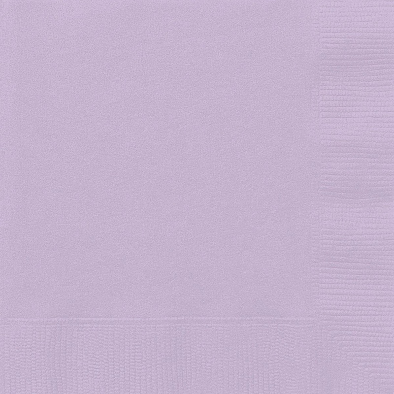 Lavender Purple Large Lunch Napkins, 20 Count