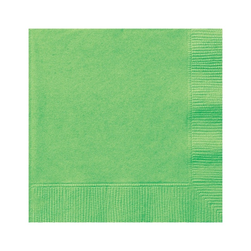 Lime Green Small Beverage Napkins, 20 Count