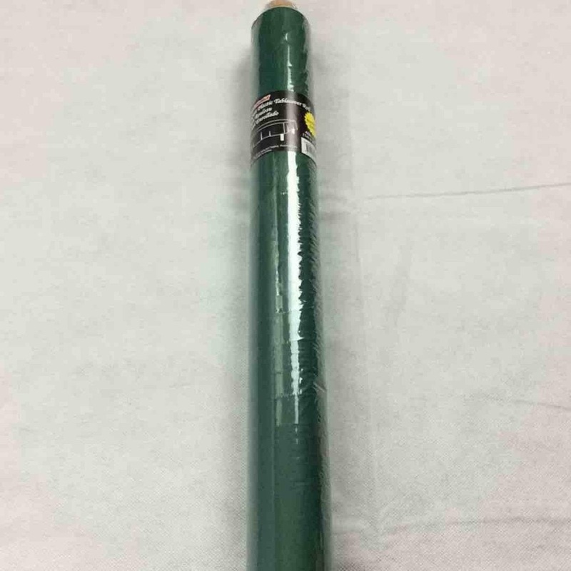 Plastic Table Cover Roll, Dark Green, 40 x 1200 Inches, 1 Count