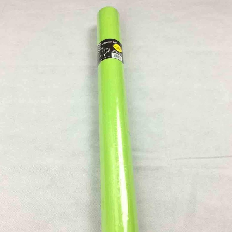 Plastic Table Cover Roll, Lime Green, 40 x 1200 Inches, 1 Count