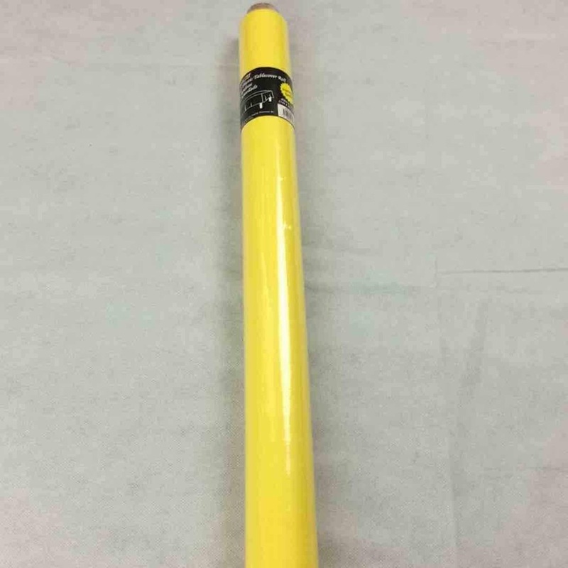 Plastic Table Cover Roll, Yellow, 40 x 1200 Inches, 1 Count