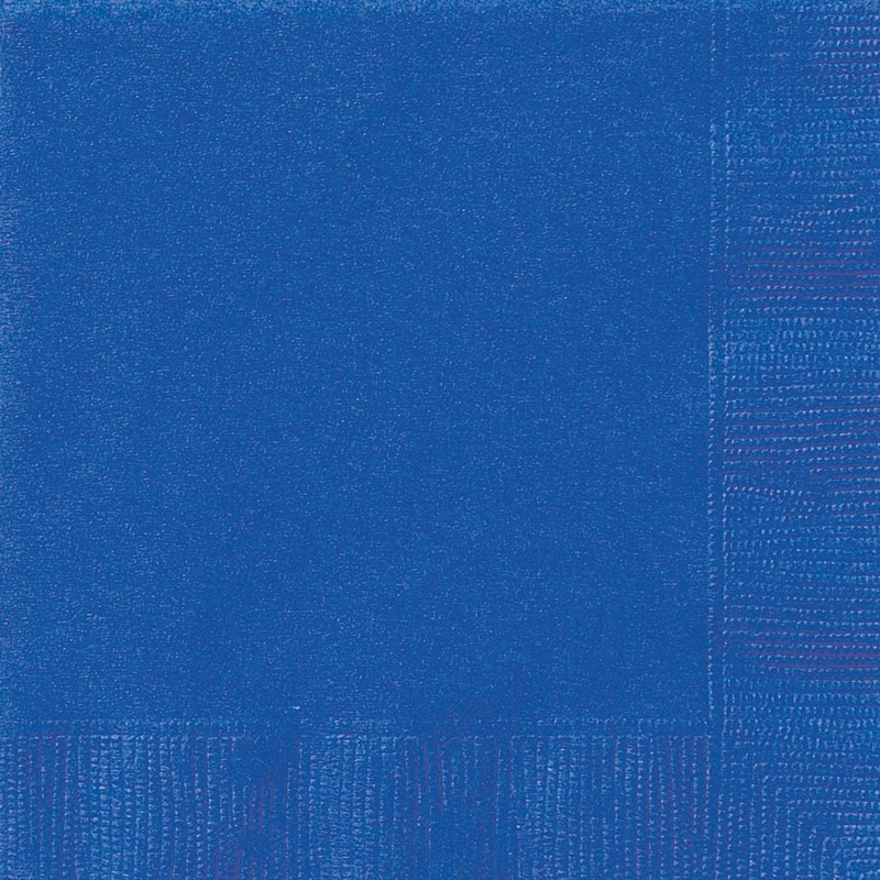 Royal Blue Large Lunch Napkins, 20 Count