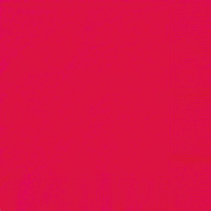 Ruby Red Large Lunch Napkins, 20 Count