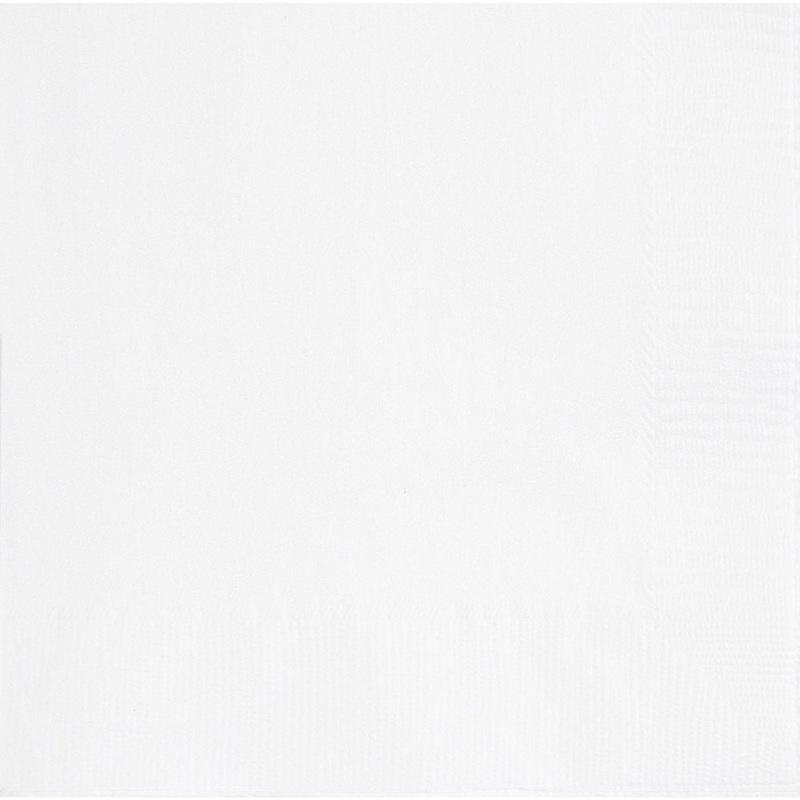 White Large Lunch Napkins, 20 Count