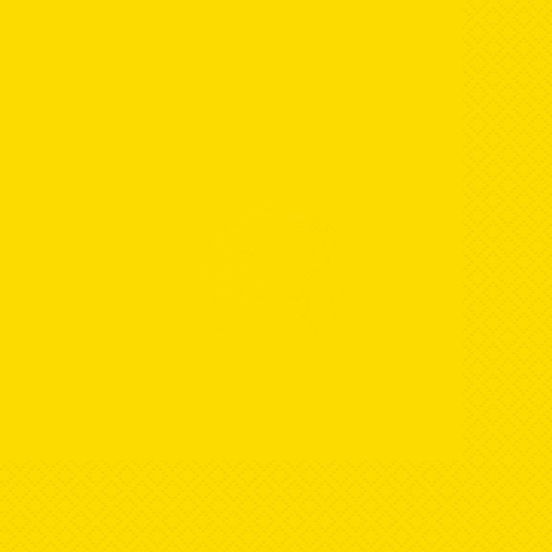 Yellow Large Lunch Napkins, 20 Count