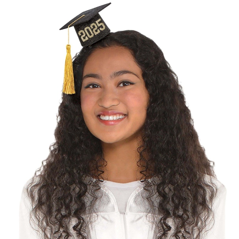 2025 Mini Graduation Hat with Glitter, 1 Count
