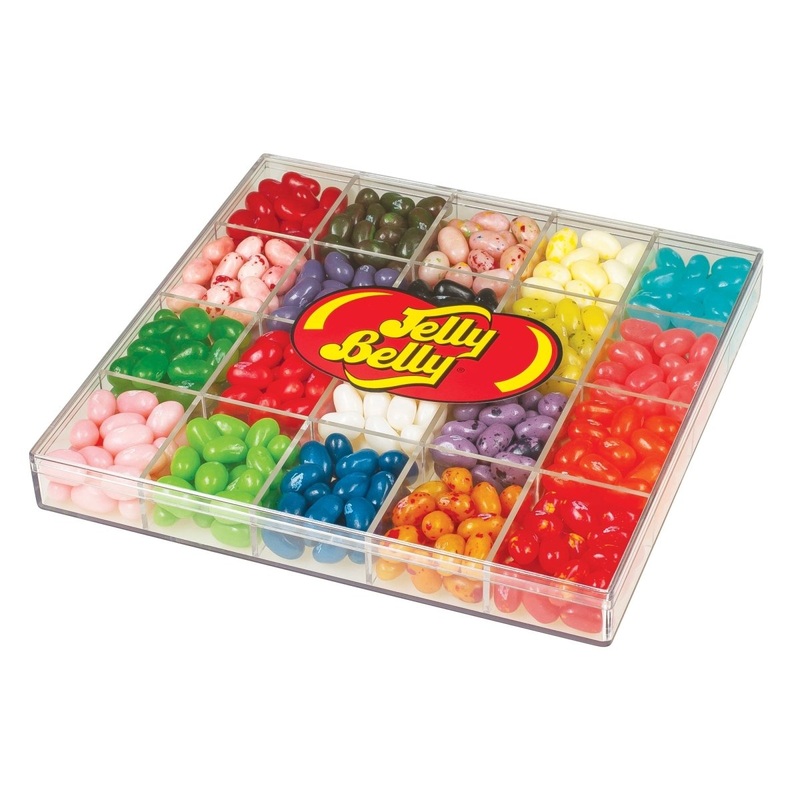 Jelly Belly Clear Gift Box, 20 Flavors, 453g, 1 Count