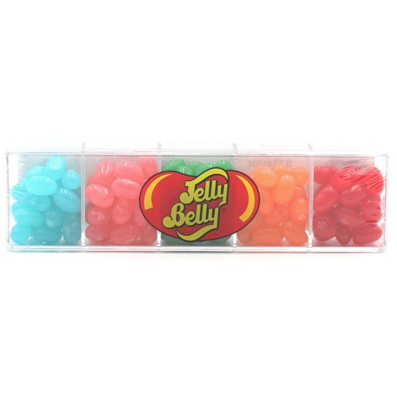 Jelly Belly Clear Gift Box, 5 Flavors, 113g, 1 Count