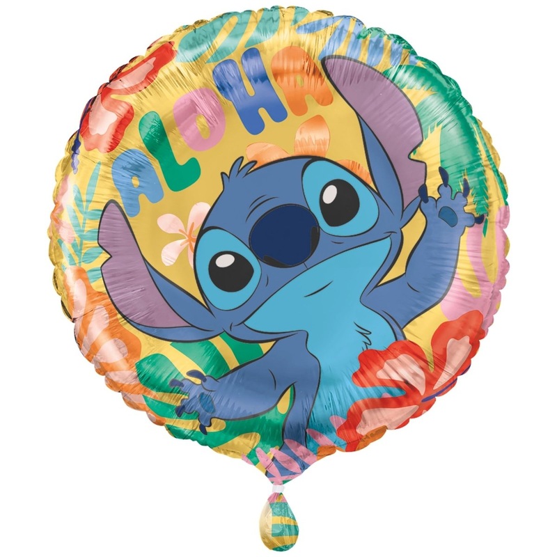 Stitch Foil Balloon, Disney, 18 Inches, 1 Count