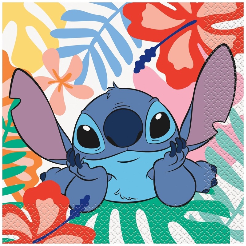 Stitch Large Lunch Napkins, Disney, 16 Count