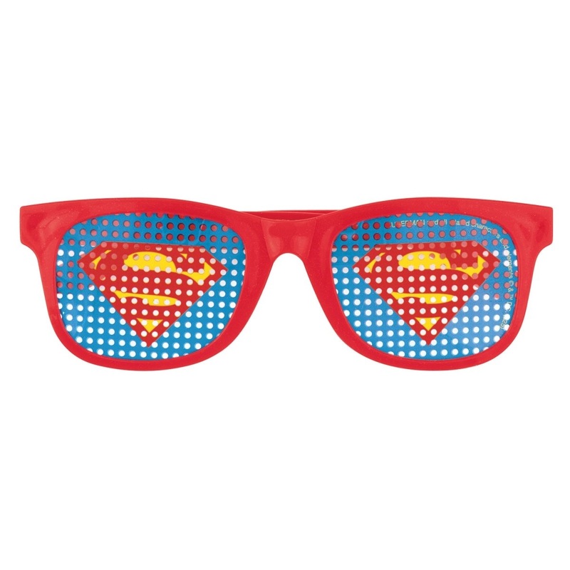 Superman Birthday Pinhole Favour Glasses, 4 Count