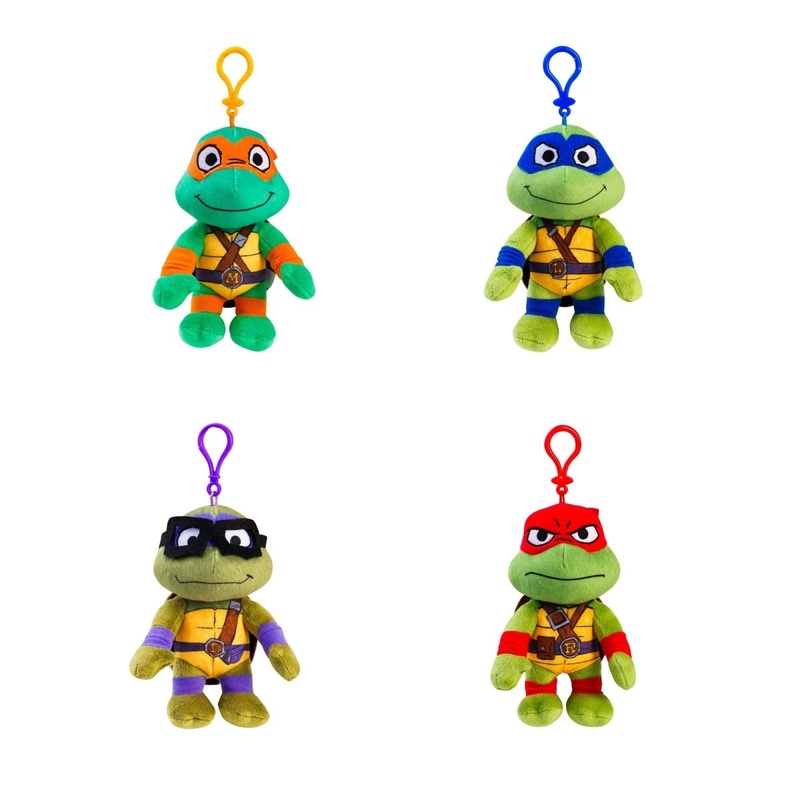 Teenage Mutant Ninja Turtles Plush Keychain, Assortment, 1 Count