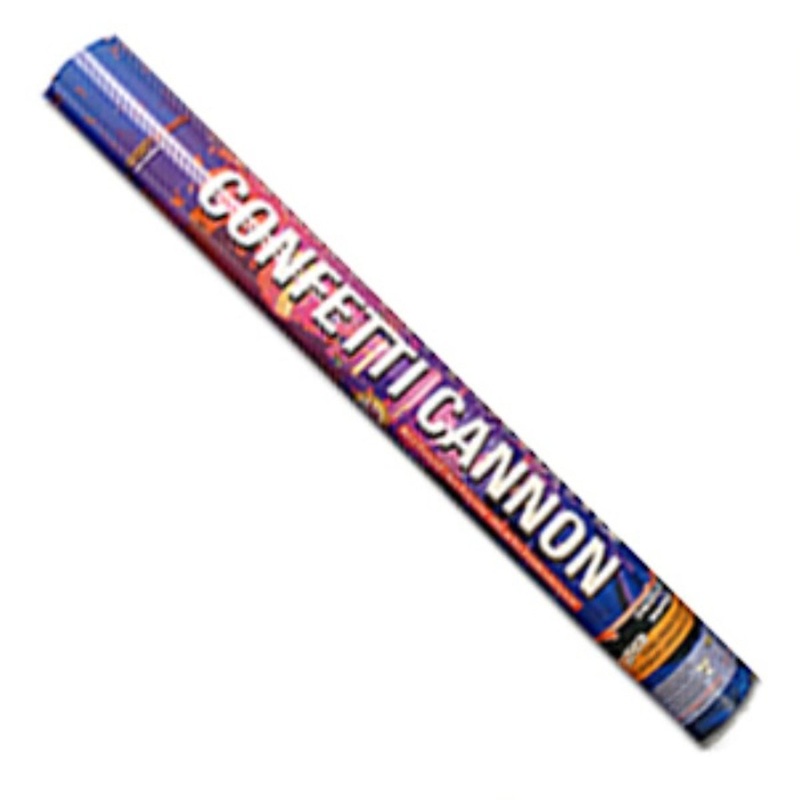 XL Confetti Cannon, Rainbow, 23.5 Inches, 1 Count