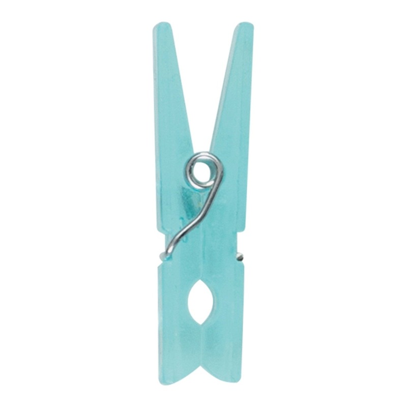 Blue Plastic Clothespins Favours, 12 Count