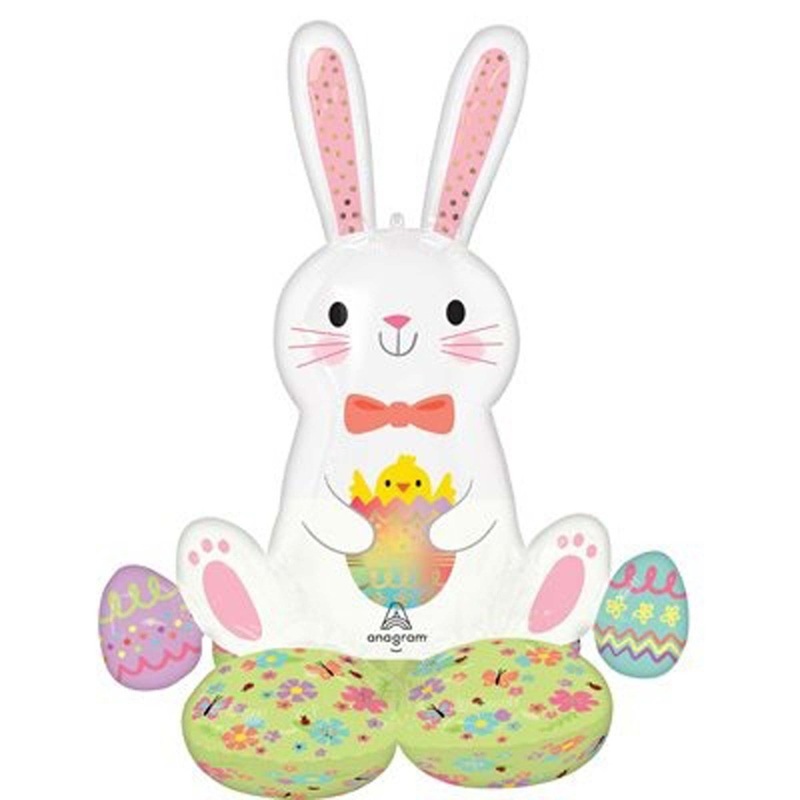 Bunny Love Airloonz Standing Air-Filled Balloon, 45 Inches, 1 Count