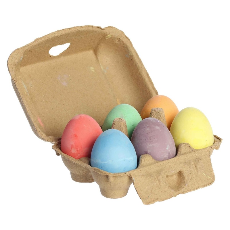 Easter Eggs Sidewalk Chalks, 6 Count