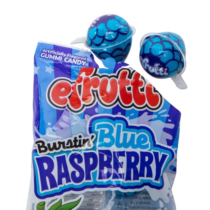 Efrutti Burstin Blue Raspberry Candies, 75g, 1 Count