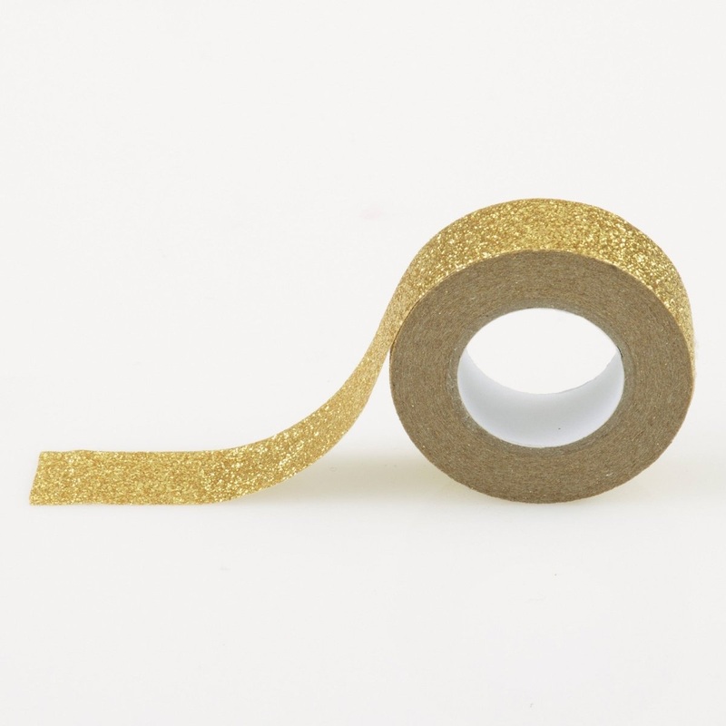 Gold Glitter Tape, 1 Count