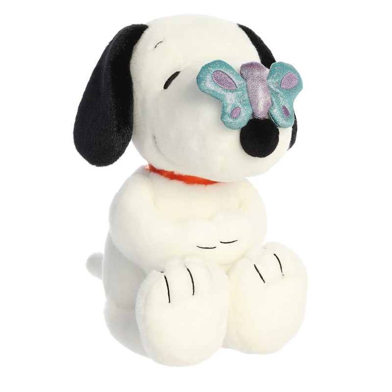 Snoopy with Butterfly Plush, Peanuts, 11 Inches, 1 Count
