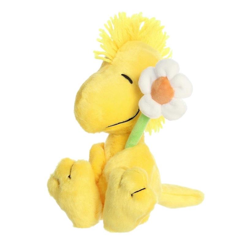 Woodstock with Flower Plush, Peanuts, 8 Inches, 1 Count