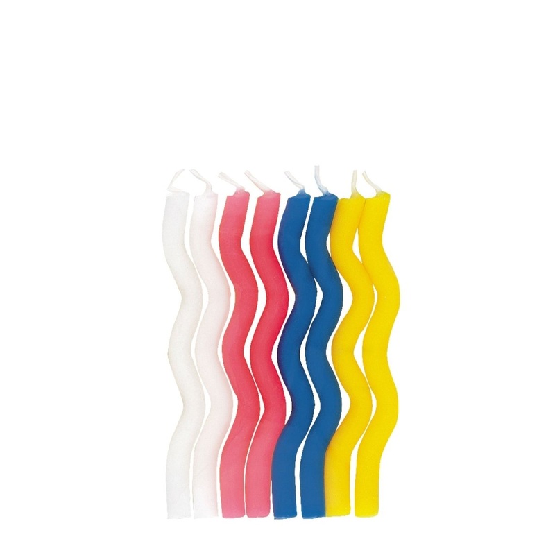 Zig Zag Candles, 8 Count