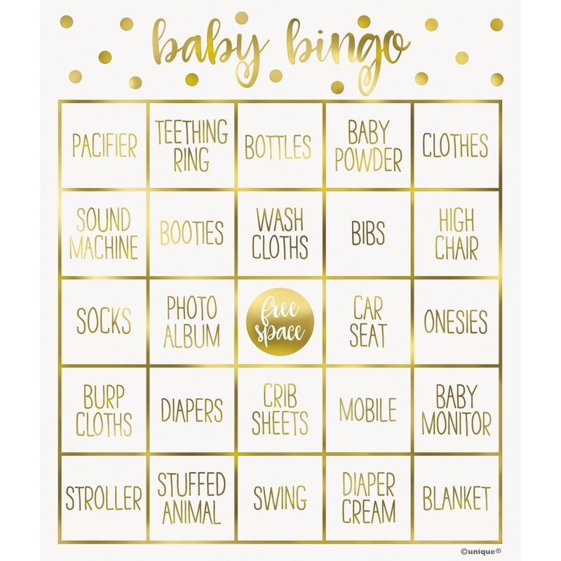 Baby Shower Bingo Game, 8 Count