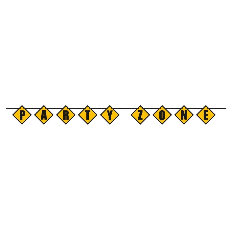 Big Dig Construction Birthday Paper Banner, 108 Inches, 1 Count