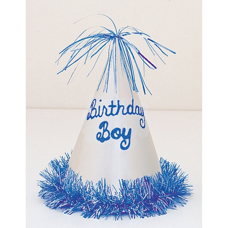 Blue Birthday Boy Party Hat, 1 Count