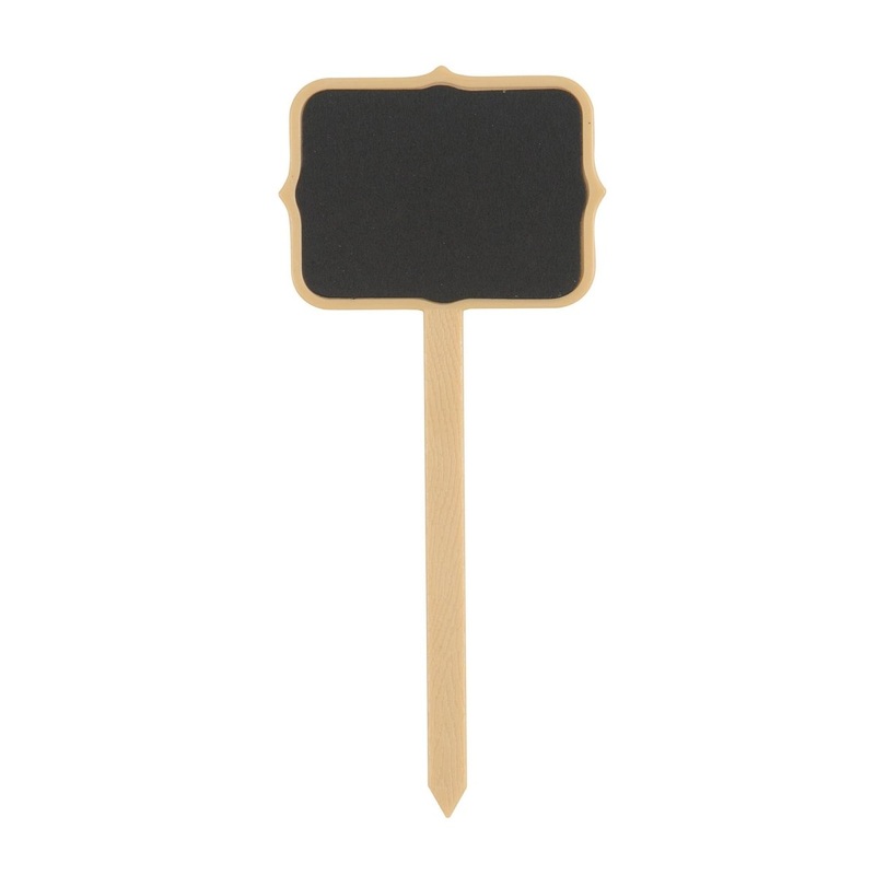 Chalkboard Food Sign Picks with Chalk, 4 Count