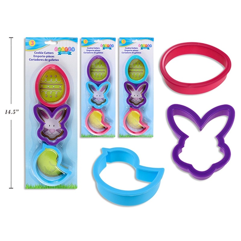 Easter Cookie Cutters, 3 Count