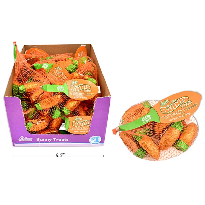 Easter Palmer Double Crip Chocolate Carrots, 113g, 1 Count