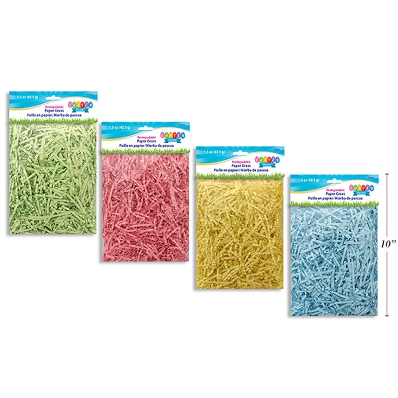 Easter Pastel Paper Grass, 1.5 Oz, Assortment, 1 Count